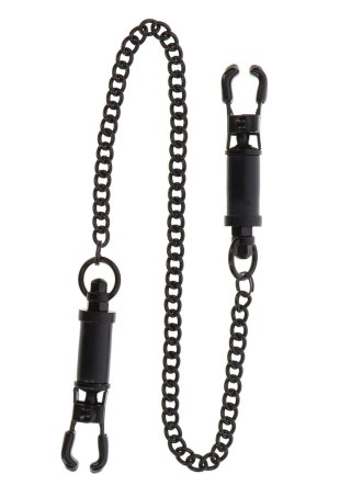 Dokręcane klamerki na sutki z łańcuszkiem Taboom Heavy Duty Adjustable Clamps - Taboom