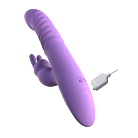 Pipedream Her Thrusting Silicone Rabbit wibrator króliczek fioletowy