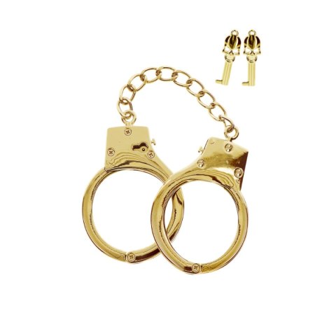 Kajdanki na ręce Gold Plated BDSM Handcuffs - Taboom