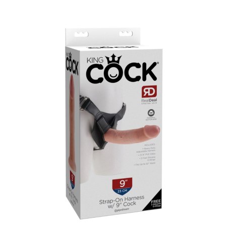 Dildo na uprzęży King Cock Strap on Horness Pipedream 9 Light Pipedream