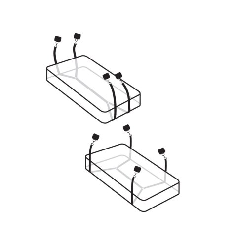 Zestaw do wiązania do łóżka Wraparound Mattress Restraints - Pipedream