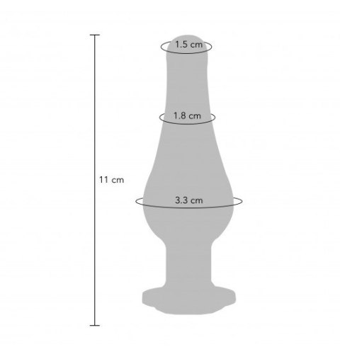 Toyjoy Diamond Bum Bijou M korek analny z kryształkiem srebrny