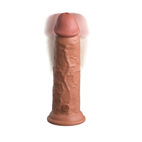 Realistyczny wibrator King Cock 8'' Elite Silicone Dual Density Cock - Pipedream