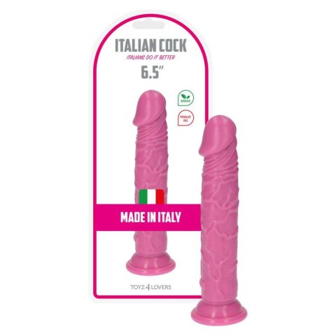 Realistyczne dildo 16,5 cm – elastyczne PVC, przyssawka, różowe