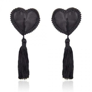 Nasutniki Heart Nipples Tassels BLACK Toyz4lovers