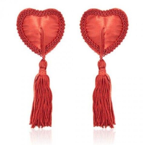 Nasutniki Heart Nipples Tassels RED Toyz4lovers