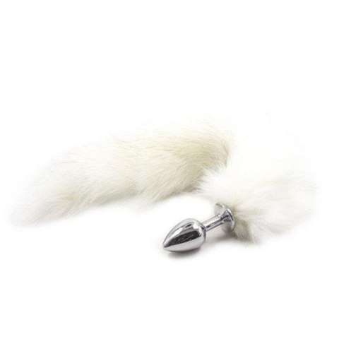 Plug anale con coda Long Fox Tail bianca Toyz4lovers