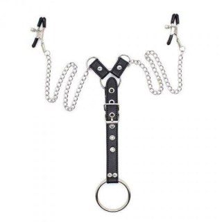 Stymulator-Penitence Man Nipples Clamps BLACK Toyz4lovers