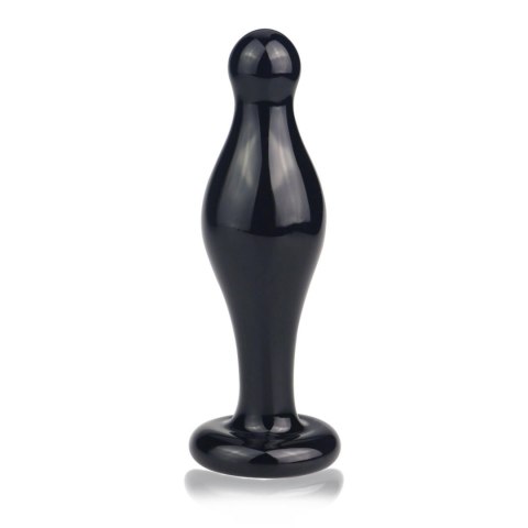 Szklany korek analny 4.5" Glass Romance Black Lovetoy