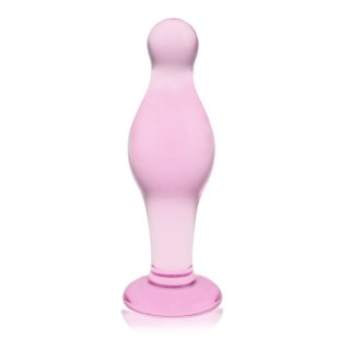 Szklany korek analny 4.5" Glass Romance Pink Lovetoy