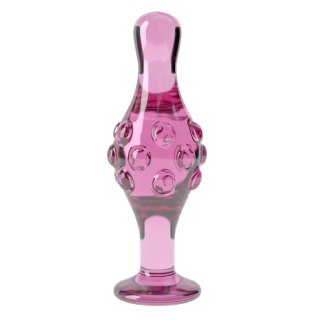 Szklany korek analny 4.5" Glass Romance Pink Lovetoy