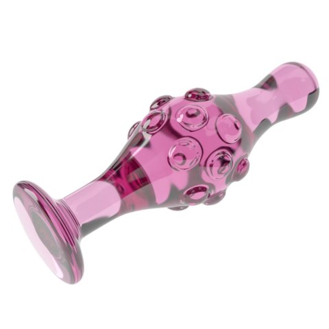 Szklany korek analny 4.5" Glass Romance Pink Lovetoy