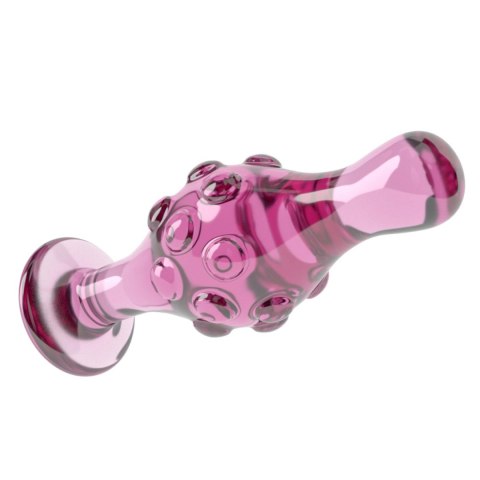 Szklany korek analny 4.5" Glass Romance Pink Lovetoy