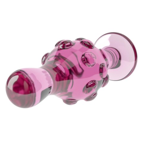 Szklany korek analny 4.5" Glass Romance Pink Lovetoy