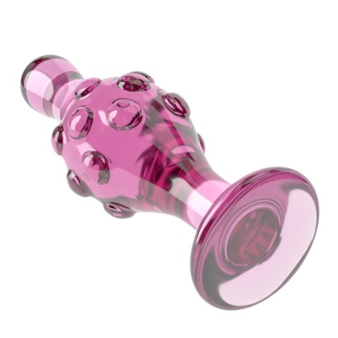 Szklany korek analny 4.5" Glass Romance Pink Lovetoy