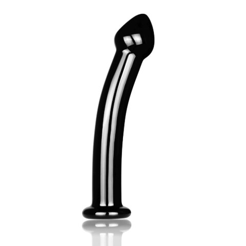 Szklane dildo 18 cm czarne - Lovetoy