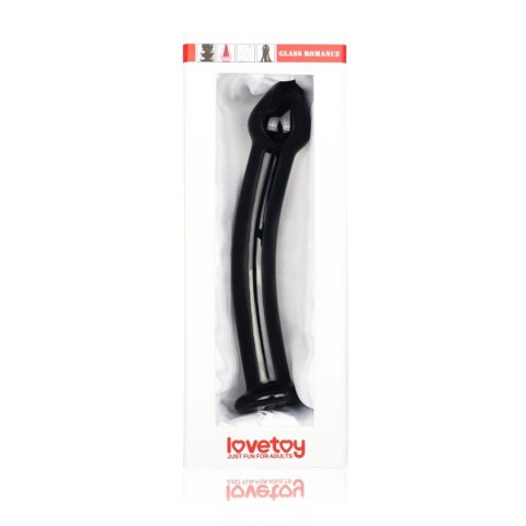 Szklane dildo 18 cm czarne - Lovetoy