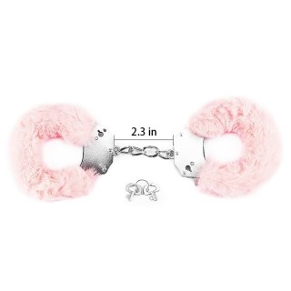 Fetish Pleasure Fluffy Handcuffs Pink Lovetoy