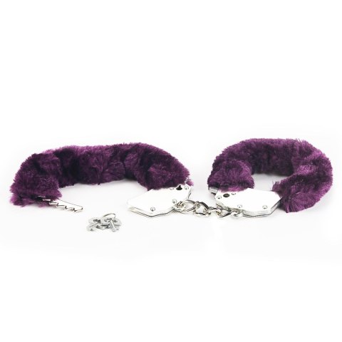 Fetish Pleasure Fluffy Handcuffs Purple Lovetoy