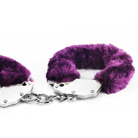 Fetish Pleasure Fluffy Handcuffs Purple Lovetoy