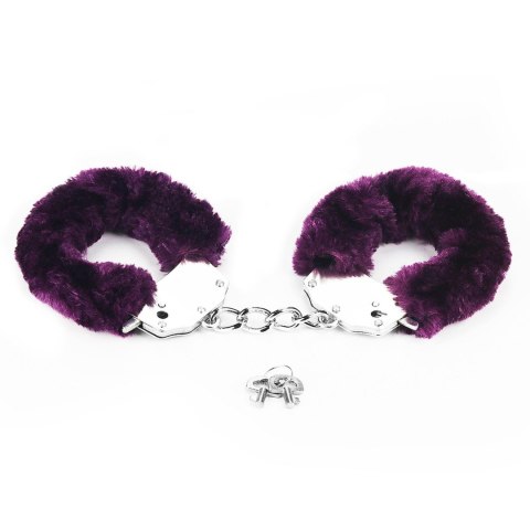 Fetish Pleasure Fluffy Handcuffs Purple Lovetoy