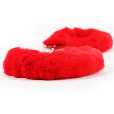 Fetish Pleasure Fluffy Handcuffs Red Lovetoy