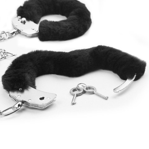 Fetish Pleasure Fluffy Leg Cuffs Black Lovetoy