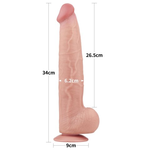 Dildo realistyczne Sliding Skin Dual Layer 34 cm - Lovetoy