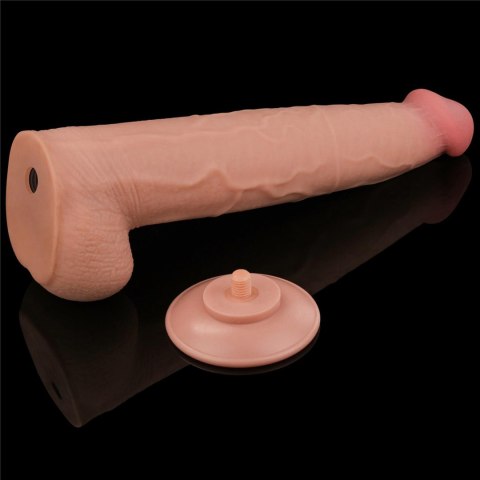 Realistyczne dildo 34 cm – TPE, przyssawka, elastyczne, naturalne doznania