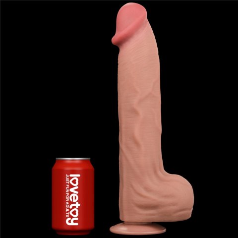 Realistyczne dildo 36 cm – TPE, przyssawka, elastyczne, naturalne doznania