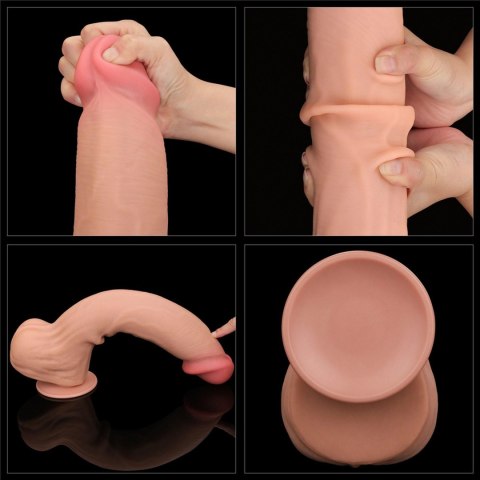 Dildo realistyczne 36 cm z przyssawką jasne - Lovetoy