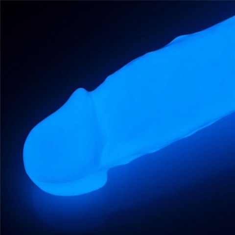 Świecące dildo z przyssawką, realistyczne, TPE, 21,5 cm