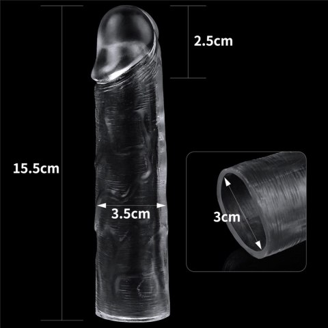 Nakładka na penisa Flawless Clear Penis Sleeve Add 1'' Lovetoy