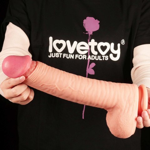 12" Dual Layered Platinum Silicone Cock Lovetoy