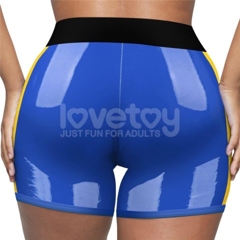 Chic Strap-On shorts (32 - 35 inch waist) Blue Lovetoy