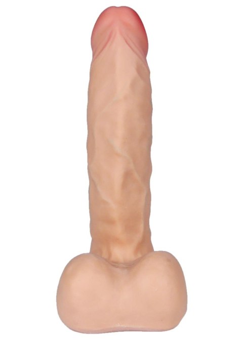 Realistyczne dildo 23 cm, miękka cyber skóra, elastyczne, z przyssawką