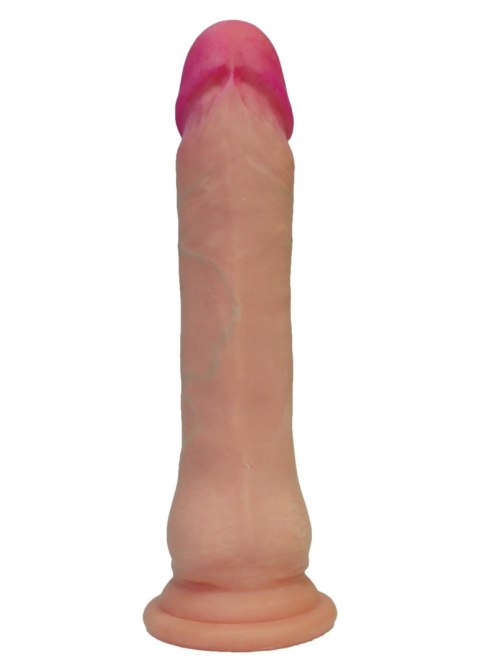 Realistyczne dildo, cyber skóra, elastyczne, mocna przyssawka, 20,5 cm