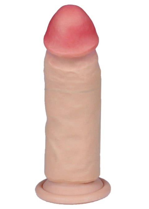 Realistyczne dildo – miękka cyber skóra, przyssawka, 18 cm