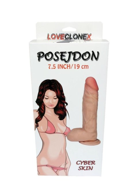 Dildo-POSEJDON-LOVECLONEX 7,5"-flexible B - Series Real