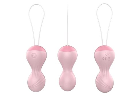 Kulki-Vibrating Silicone Kegel Balls USB 10 Function / Remote control -Flesh B - Series Magic