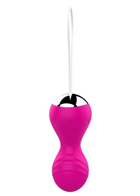 Kulki-Vibrating Silicone Kegel Balls USB 10 Function / Remote control -Pink B - Series Magic