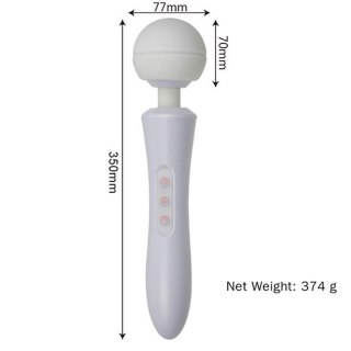 Stymulator-Massager Ultra Powerful -Big USB White 20 Function B - Series Magic