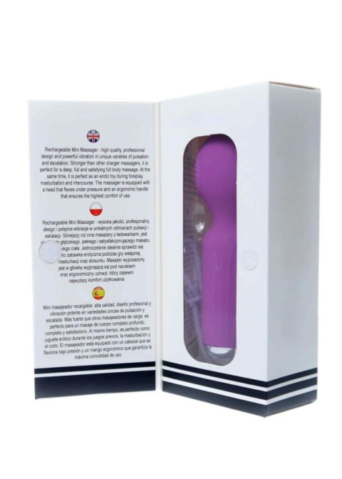 Stymulator-Rechargeable Mini Masager USB 20 Functions - Purple B - Series Magic