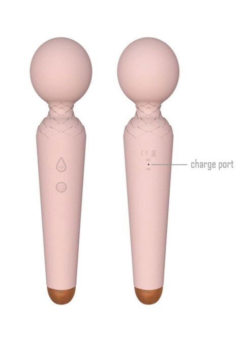 Masażer różdżka, 10 funkcji wibracji, USB, wodoodporny, 19,5 cm