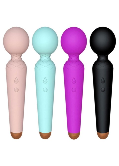 Masażer różdżka, 10 funkcji wibracji, USB, wodoodporny, 19,5 cm