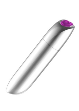 Stymulator-Rechargeable Powerful Bullet Vibrator USB 20 Functions - Silver B - Series Magic