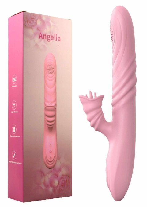 Wibrator-Angelia, USB 3 functions of thrusting / 20 vibrations Flesh B - Series Lyla