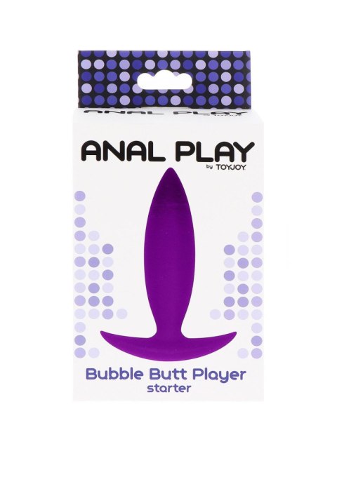 Fioletowy korek analny Bubble Butt Player Starter - ToyJoy