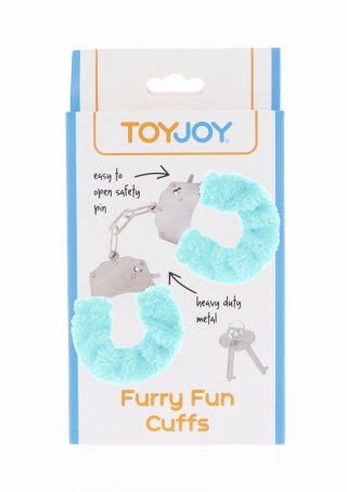 Kajdanki niebieskie z futerkiem - ToyJoy