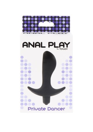 ToyJoy Private Dancer wibrujący korek analny 12 cm czarny